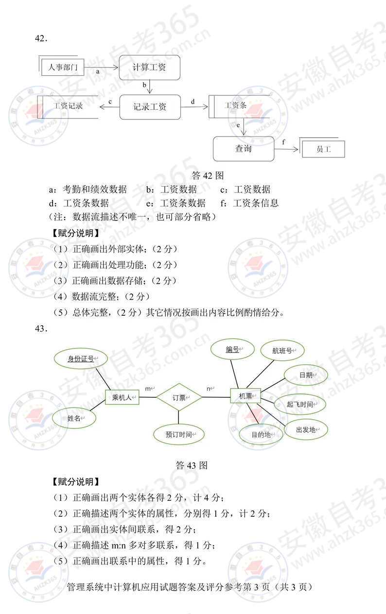 2026年4月00051管理系统中计算机应用真题答案03.jpg